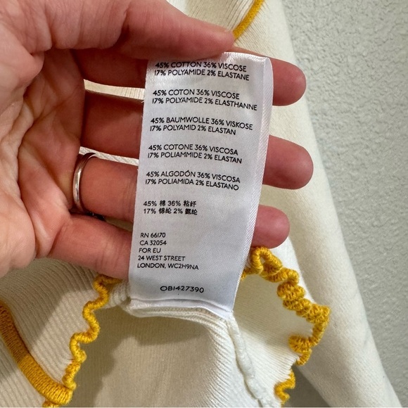 2. Urban Outfitters UO Zella Pullover Exposed-Hem Mock Neck Sweater Cream Small - Picture 7 of 10